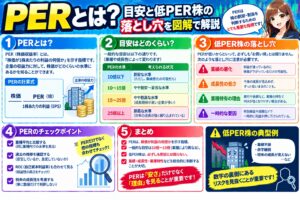 PERとは?目安と低PER株の落とし穴を図解で解説