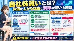 自社株買いとは?株価が上がる理由と消却の違いを解説