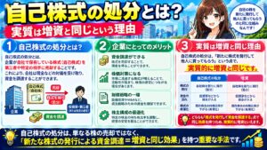 自己株式の処分とは？実質は増資と同じという理由