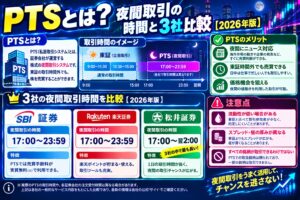 PTSとは?夜間取引の時間と3社比較【2026年版】