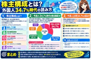 株主構成とは?外国人34.7%時代の読み方