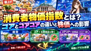 消費者物価指数とは?コアとコアコアの違いと株価への影響