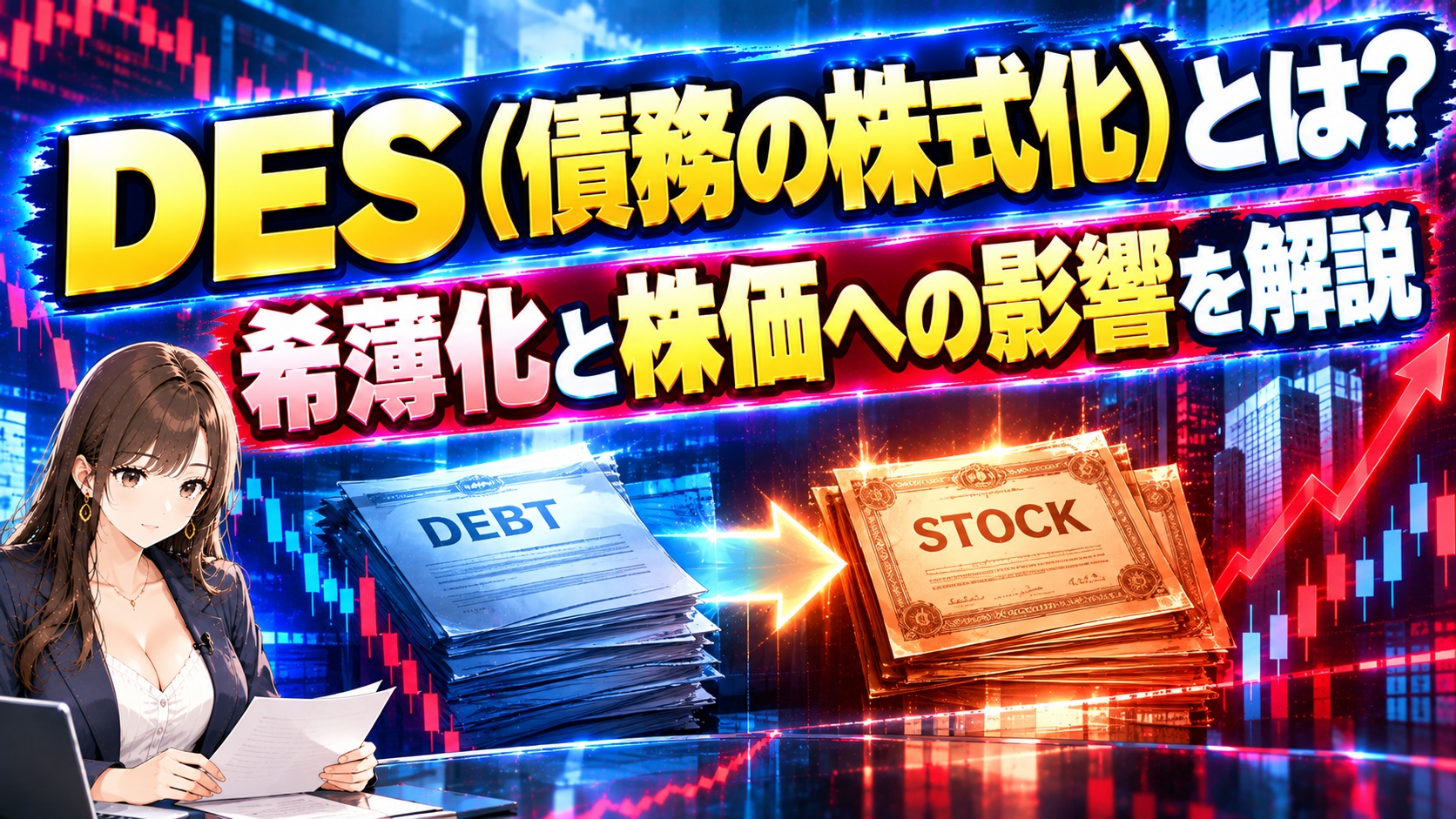 DES（債務の株式化）とは？希薄化と株価への影響を解説