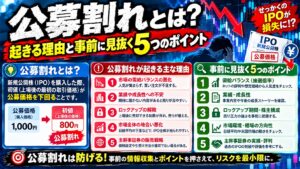 公募割れとは?起きる理由と事前に見抜く5つのポイント