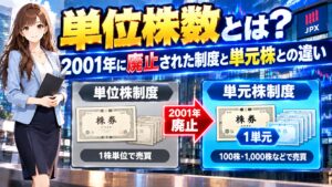 単位株数とは？2001年に廃止された制度と単元株との違い