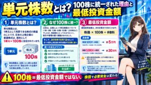 単元株数とは?100株に統一された理由と最低投資金額