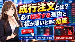 成行注文とは?必ず約定する理由と板が薄いときの危険
