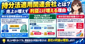 持分法適用関連会社とは?売上が増えず利益だけ増える理由