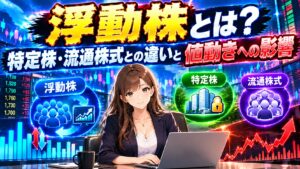 浮動株とは？特定株・流通株式との違いと値動きへの影響