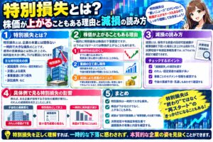 特別損失とは？株価が上がることもある理由と減損の読み方