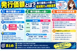 発行価額とは?発行価格との違いと有利発行の判断基準