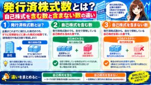 発行済株式数とは?自己株式を含む数と含まない数の違い