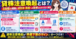 貸株注意喚起とは?3段階の規制と逆日歩・株価への影響