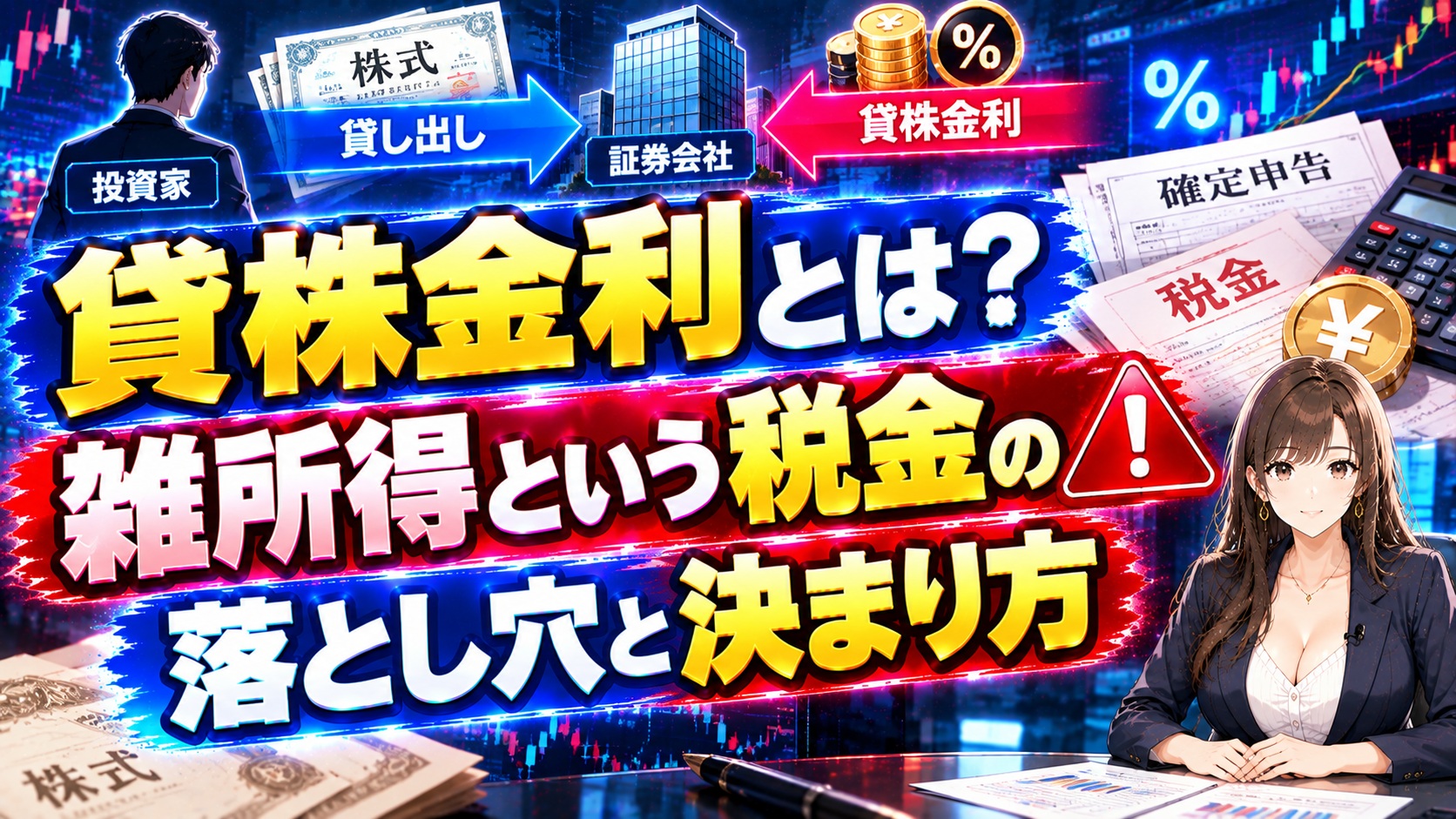 貸株金利とは？雑所得という税金の落とし穴と決まり方