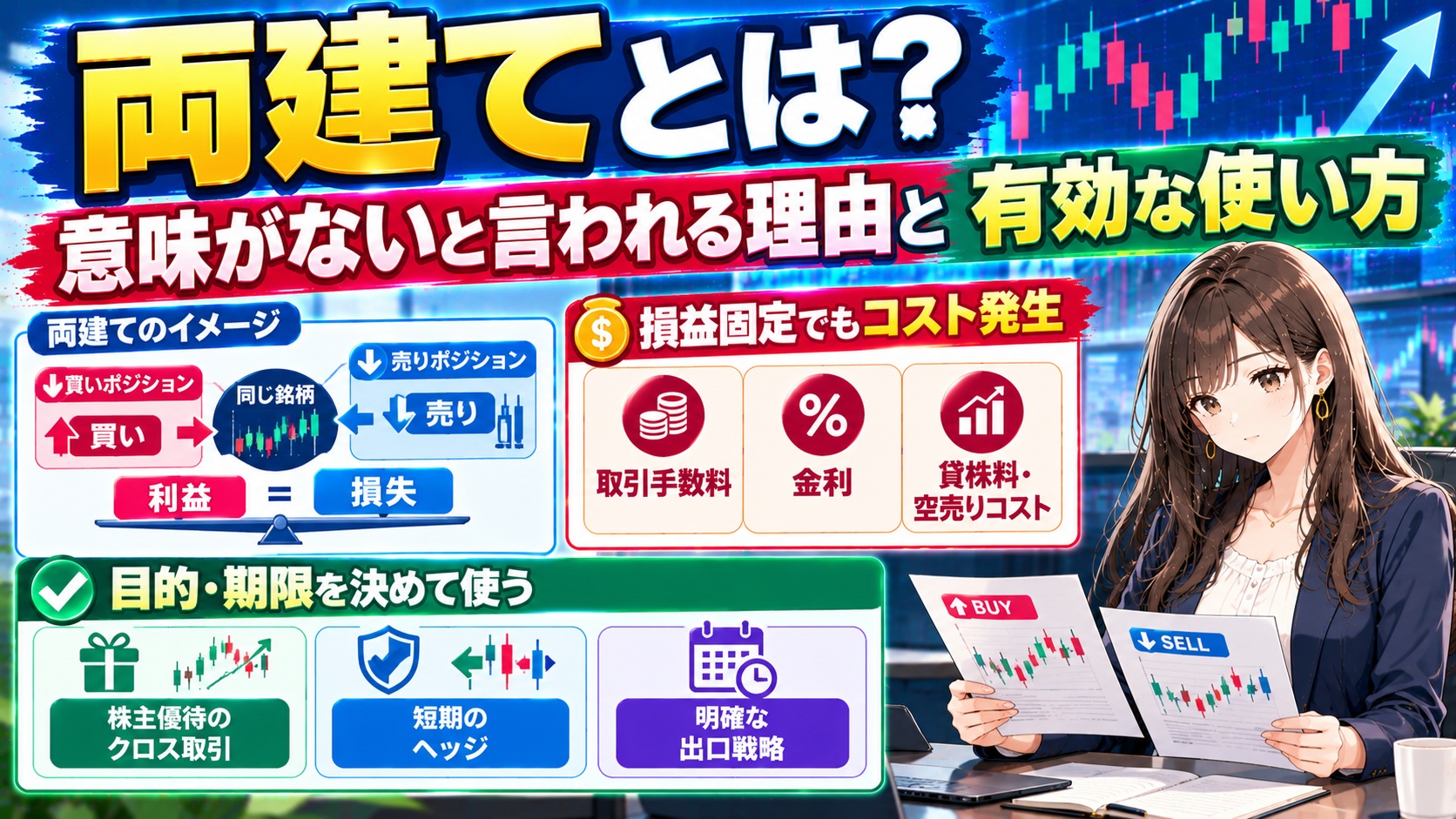 両建てとは?意味がないと言われる理由と有効な使い方