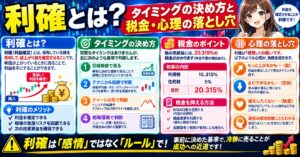 利確とは?タイミングの決め方と税金・心理の落とし穴