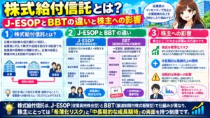 株式給付信託とは?J-ESOPとBBTの違いと株主への影響