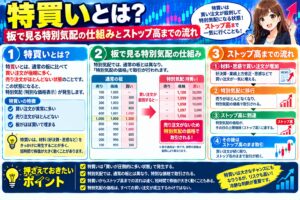 特買いとは?板で見る特別気配の仕組みとストップ高までの流れ