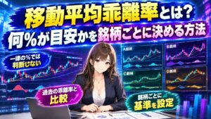 移動平均乖離率とは?何%が目安かを銘柄ごとに決める方法
