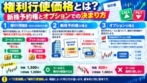権利行使価格とは?新株予約権とオプションでの決まり方