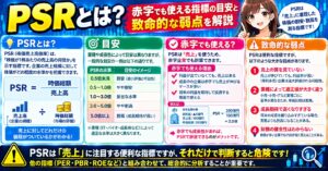 PSRとは？赤字でも使える指標の目安と致命的な弱点