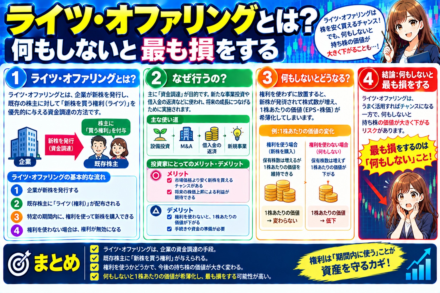 ライツ・オファリングとは?何もしないと最も損をする