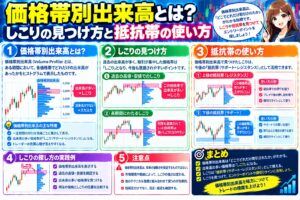 価格帯別出来高とは?しこりの見つけ方と抵抗帯の使い方