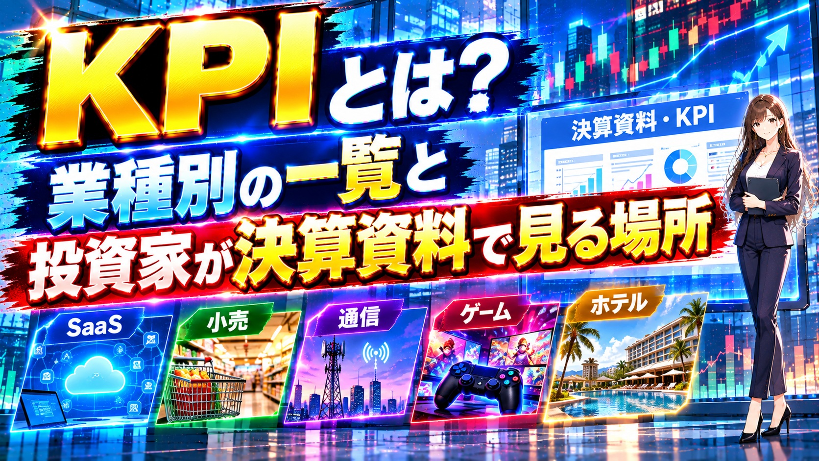 KPIとは？業種別の一覧と投資家が決算資料で見る場所