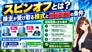 スピンオフとは？株主が受け取る株式と税制適格の条件
