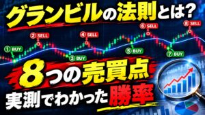 グランビルの法則とは?8つの売買点と実測でわかった勝率