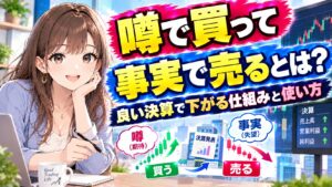 噂で買って事実で売るとは?良い決算で下がる仕組みと使い方