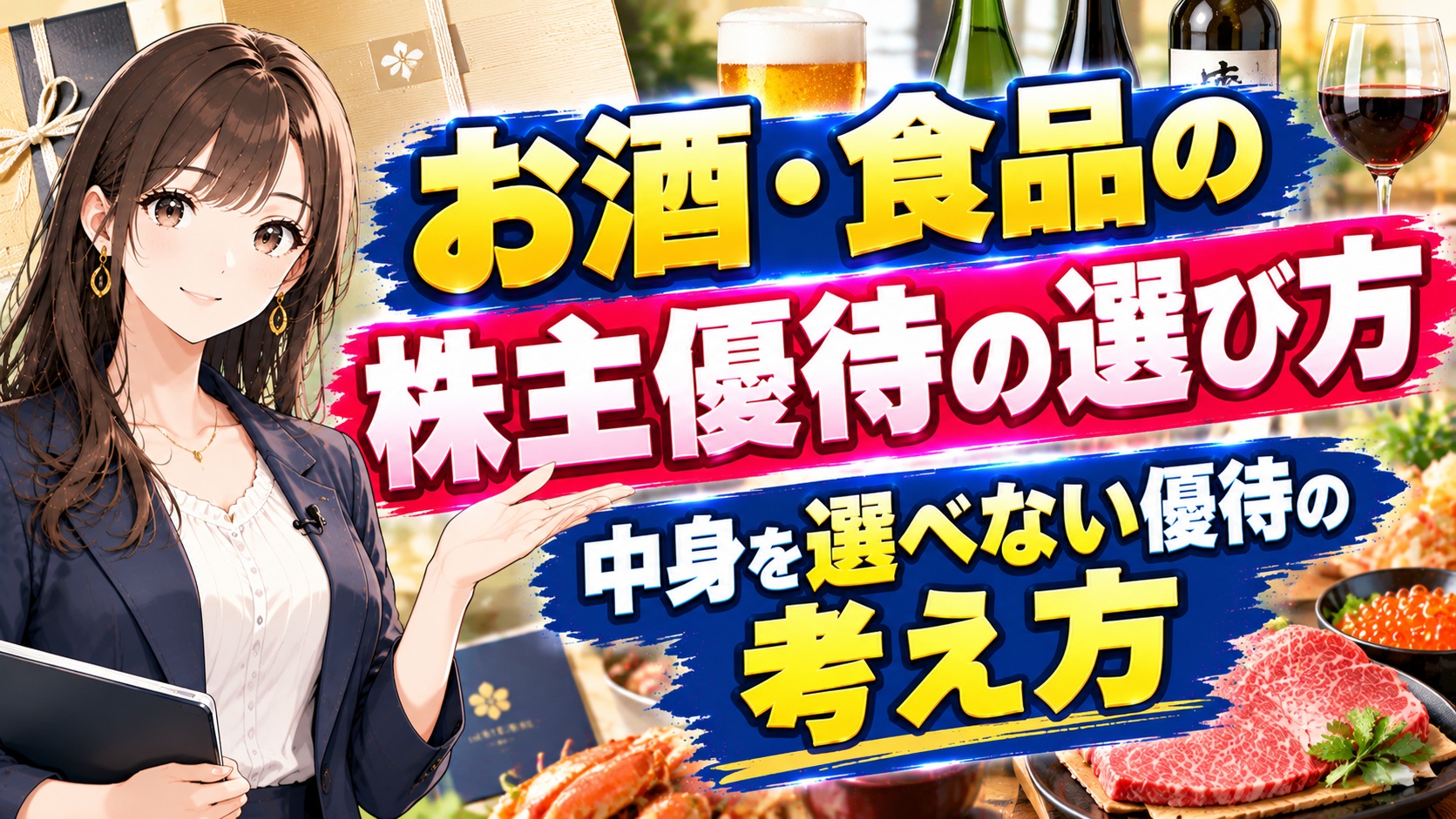 お酒・食品の株主優待の選び方｜中身を選べない優待の考え方