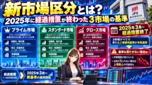 新市場区分とは?2025年に経過措置が終わった3市場の基準