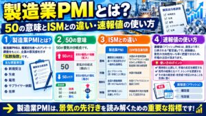 製造業PMIとは？50の意味とISMとの違い・速報値の使い方