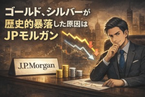 ゴールド、シルバーが歴史的暴落した原因はJPモルガン