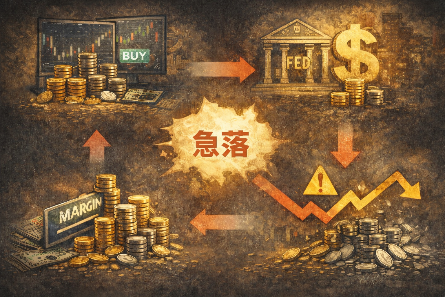 金・銀暴落の原因のイメージ