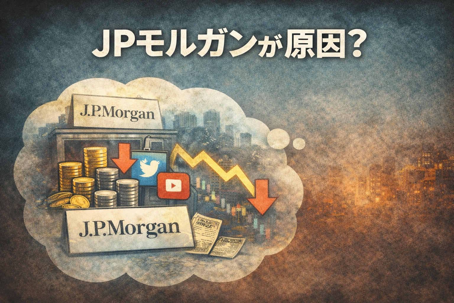 JPモルガンが原因とされる理由のイメージ
