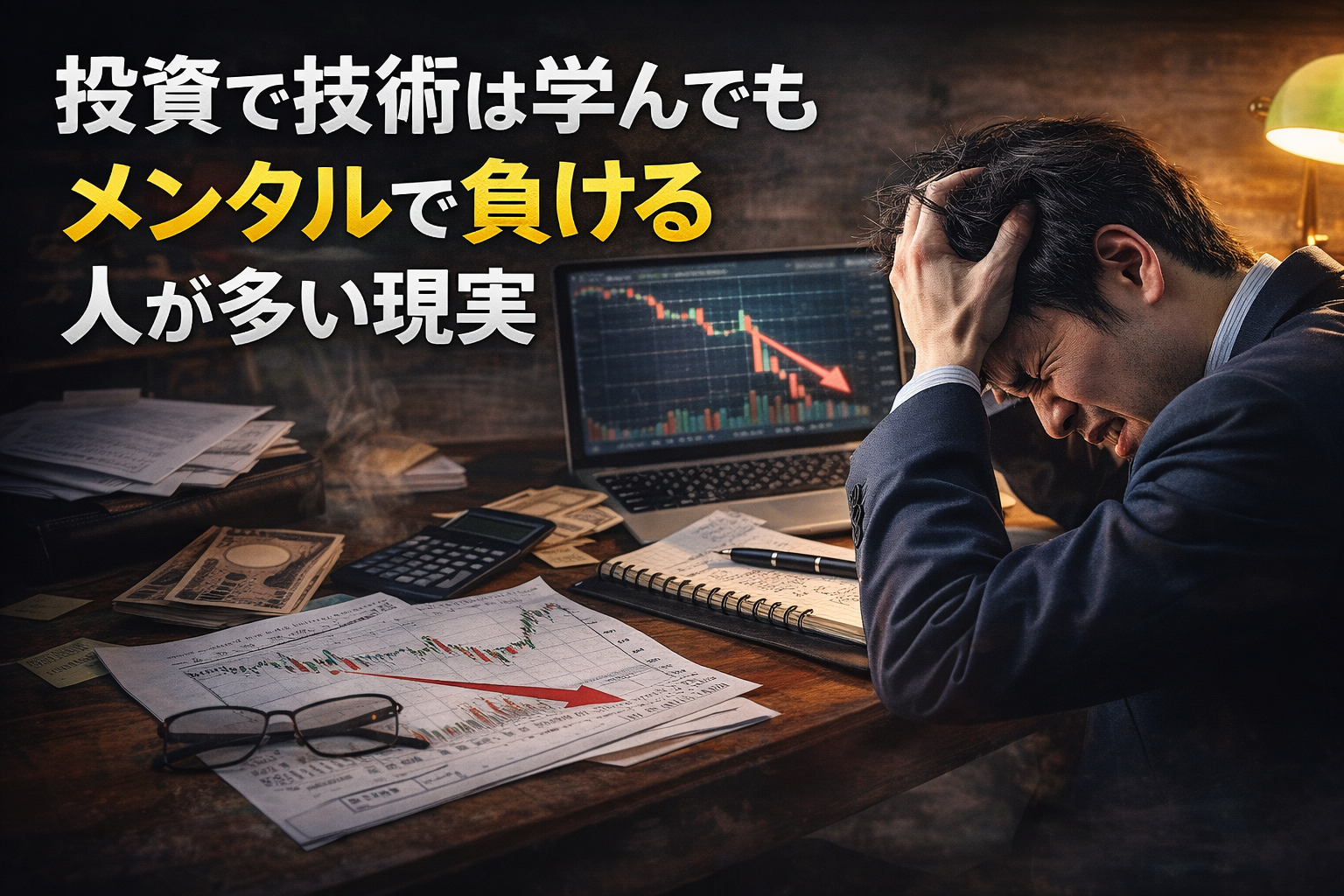 投資で技術は学んでもメンタルで負ける人が多い現実