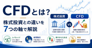 CFDとは?株との違い7つと税金・リスクをわかりやすく解説