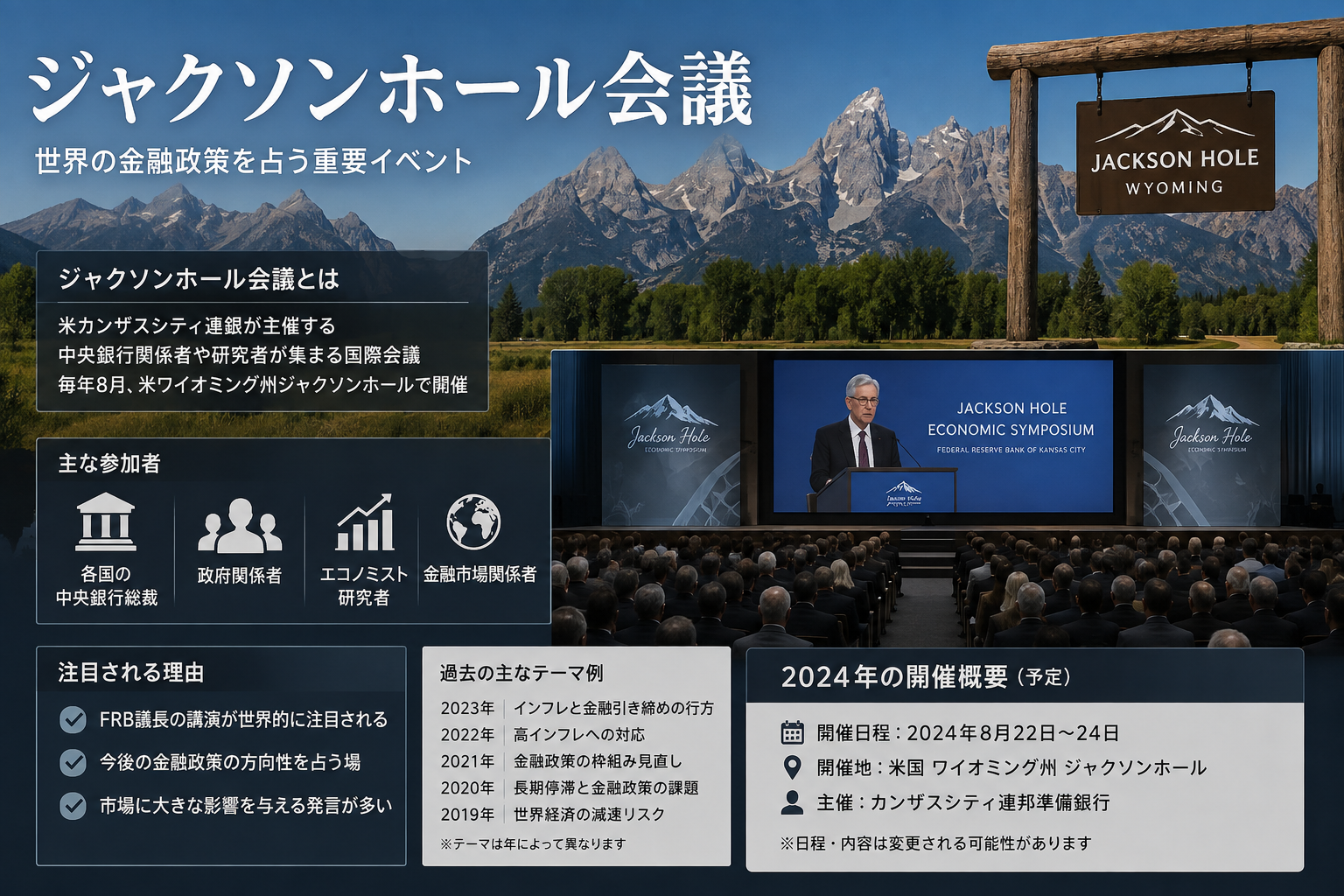ジャクソンホール会議とは？株価への影響と2026年の注目点