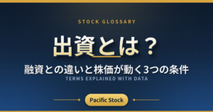 出資とは？融資との違いと株価が動く3つの条件
