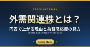 外需関連株とは?円安で上がる理由と為替感応度の見方