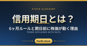 信用期日とは？6ヶ月ルールと期日前に株価が動く理由