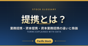 提携とは?業務提携・資本提携・資本業務提携の違いと株価