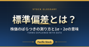 標準偏差とは?株価のばらつきの測り方と1σ・2σの意味
