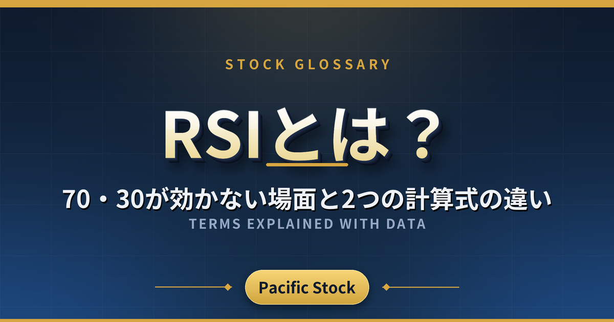 RSIとは？70・30が効かない場面と2つの計算式の違い