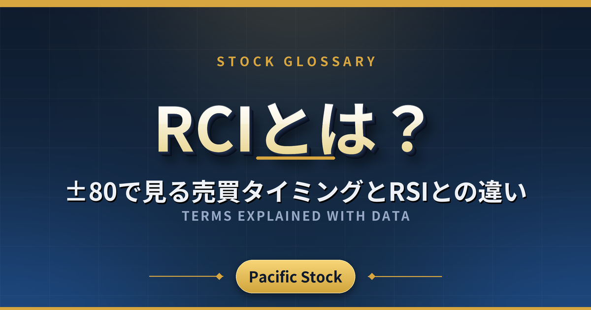 RCIとは？±80で見る売買タイミングとRSIとの違い
