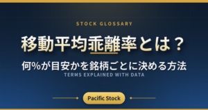移動平均乖離率とは?何%が目安かを銘柄ごとに決める方法