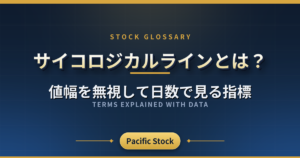 サイコロジカルラインとは?値幅を無視して日数で見る指標
