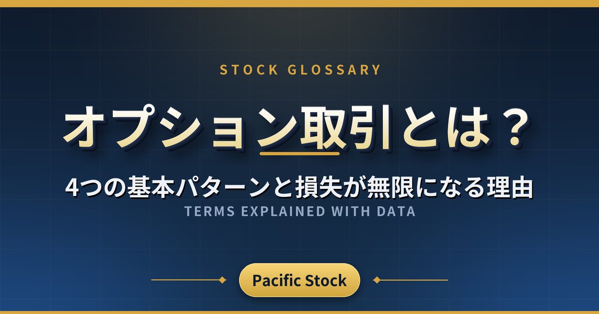 オプション取引とは?4つの基本パターンと損失が無限になる理由